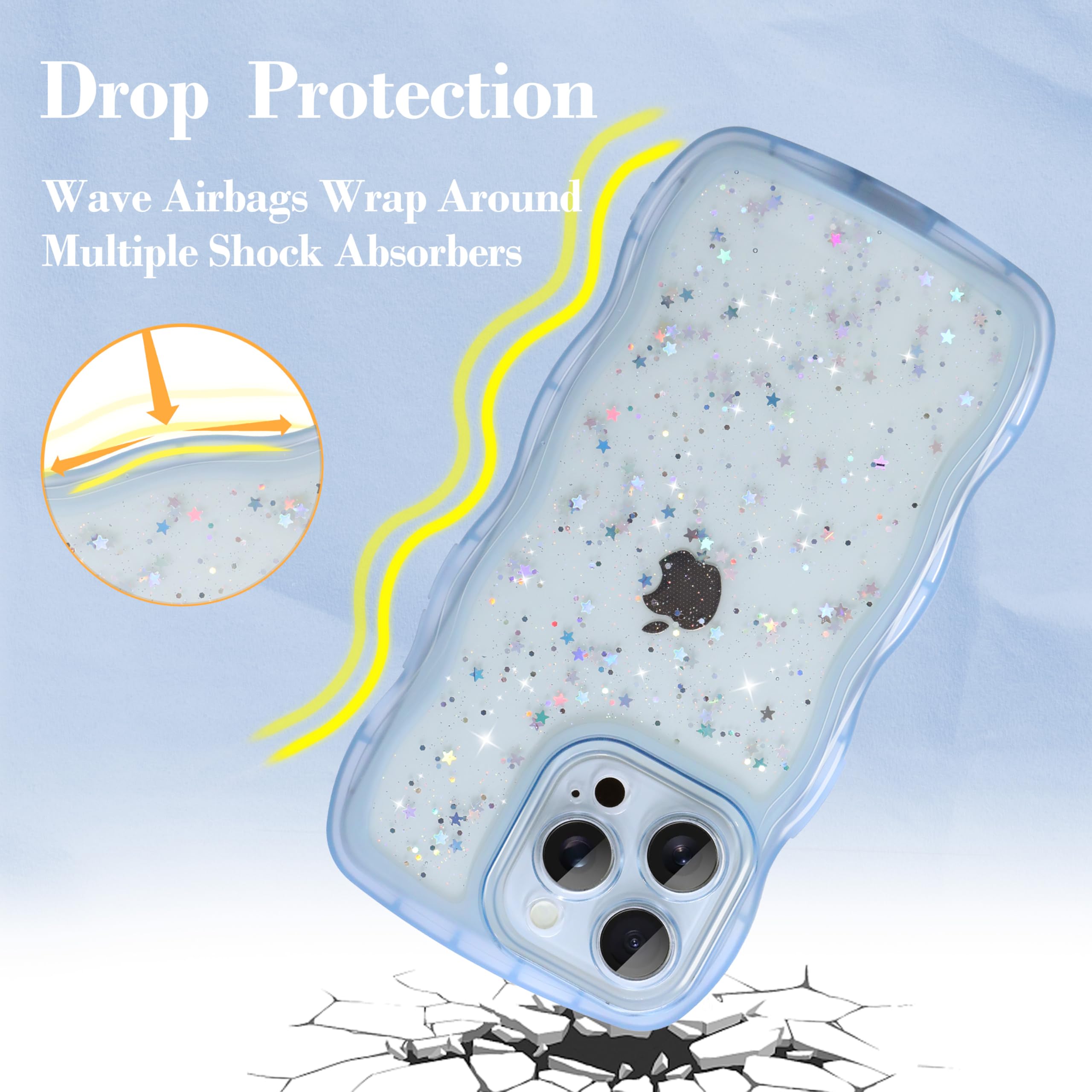 Amazon.com: IAIYOXI Case for iPhone 11 Pro Max - Curly Wave Edge